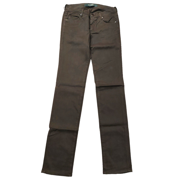 Ermanno Scervino Brown Straight Leg Slim Jeans Pants Sz 27 NWT - Picture 3 of 16